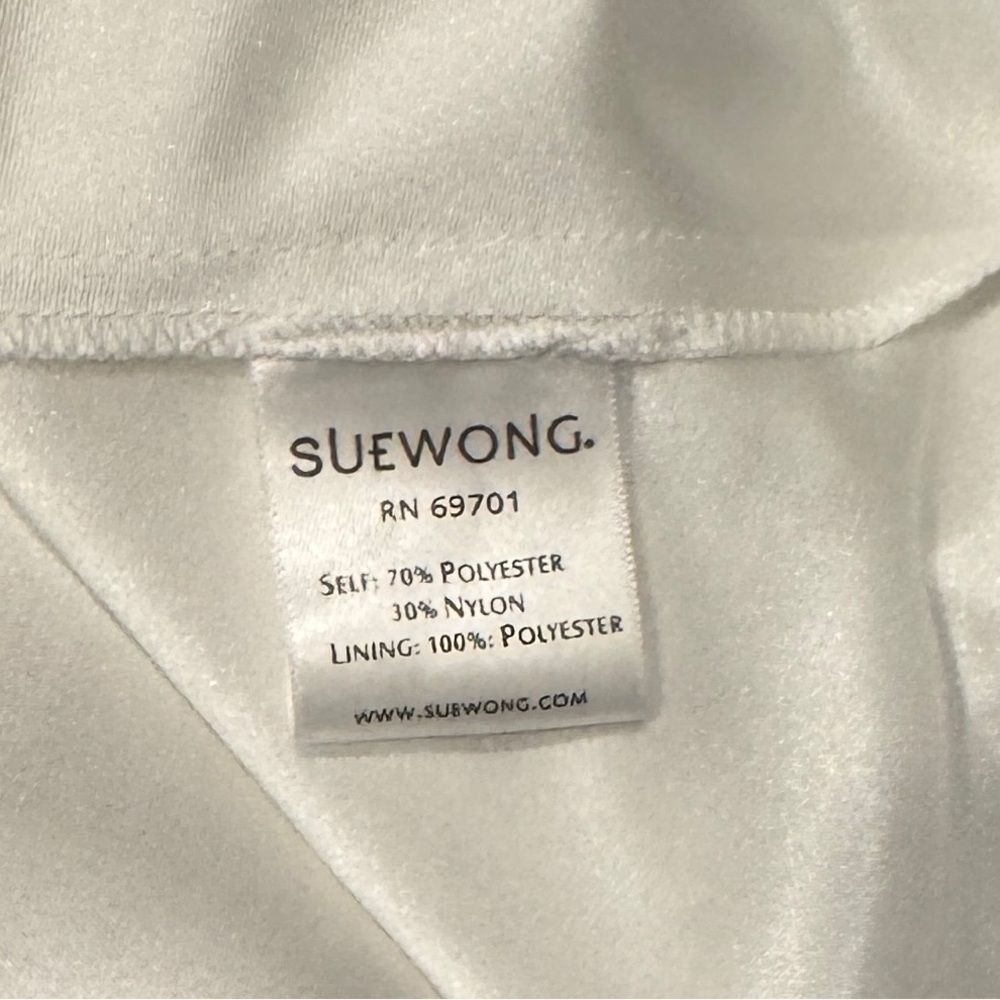 Sue Wong  Grecian White Beaded Elegant Evening Gown, Size XS - Picture 16 of 16